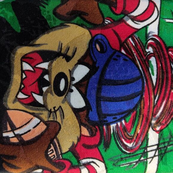 Vintage Looney Tunes Mania Football Season Tie - Picture 10 of 11
